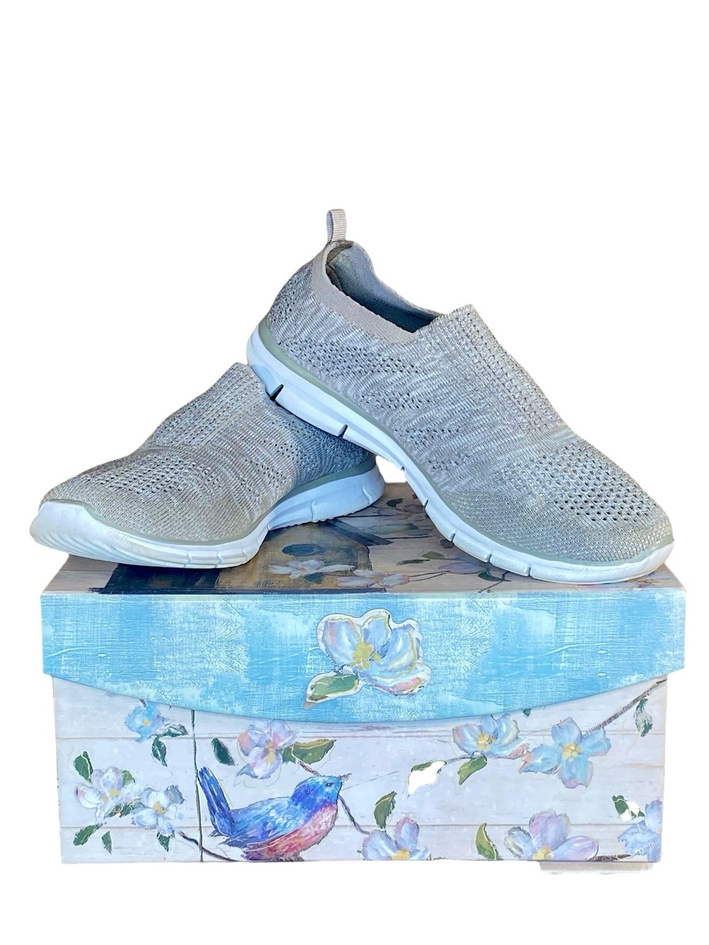 Skechers Ultra Flex Sneakers Air Cushion Memory Foam Slip On Lightweight SZ 9.5
